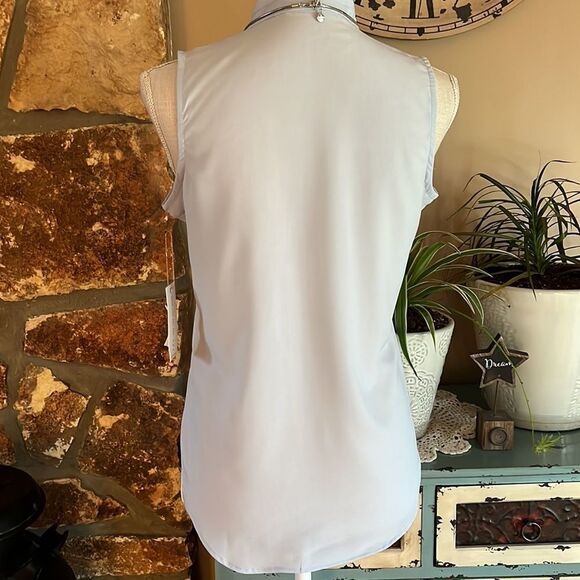 Dex the Suit Shop Women’s Ice Blue Sleeveless Top Size XS - Picture 5 of 12